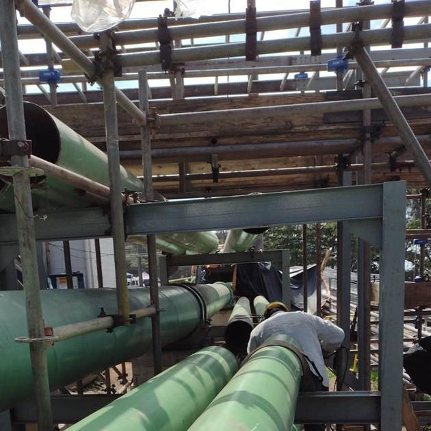 Estrutura metálica industrial